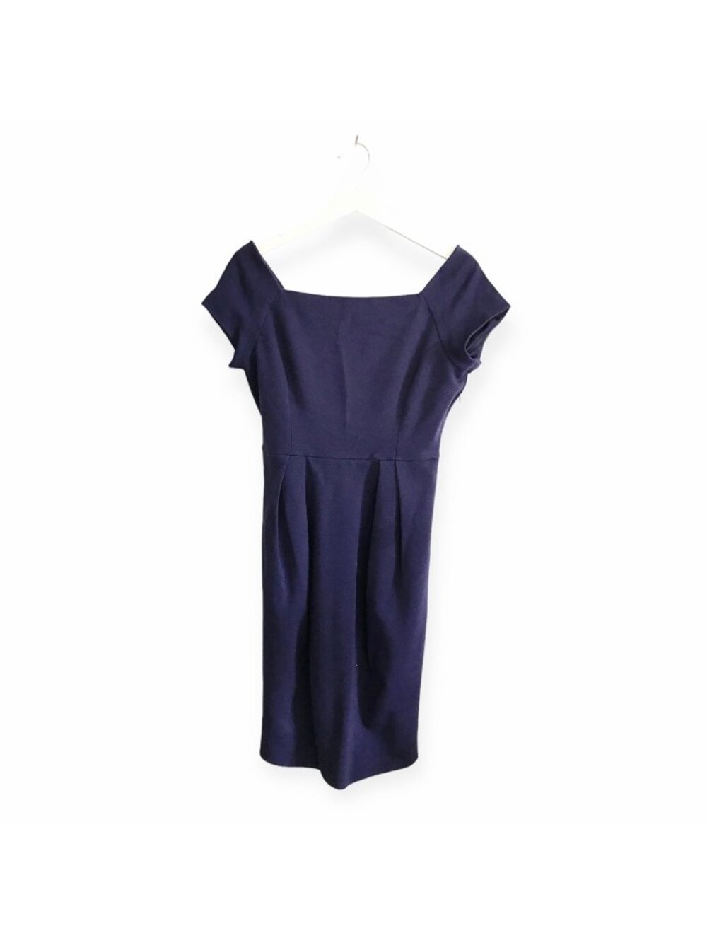 Diane von Furstenberg purple wool blend ponte dress, Size 12